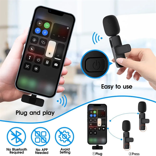 Wireless Lavalier Lapel Microphone