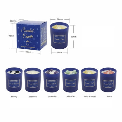Scented Candles Gift Natural Soy Wax 6oz with Glass Jar