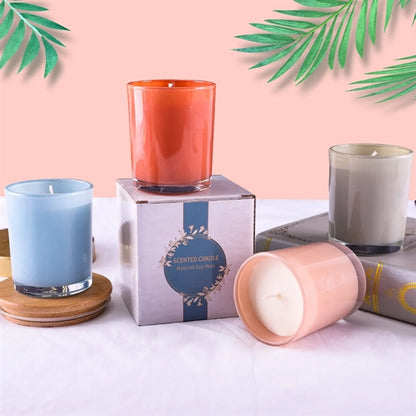 Scented Candles Gift Natural Soy Wax 6oz with Glass Jar