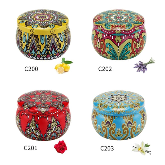 Scented Candles Gift Aromatherapy Soy Wax 4.4oz  Tin Can