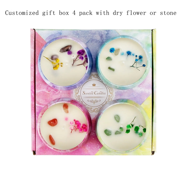 Scented Candles Gift Aromatherapy Soy Wax 4.4oz  Tin Can