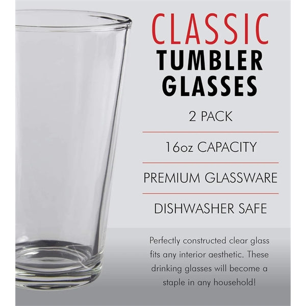 16 oz Beer Pint Glass