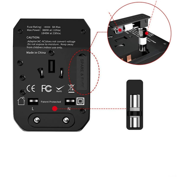 Multifunctional Travel Adapter