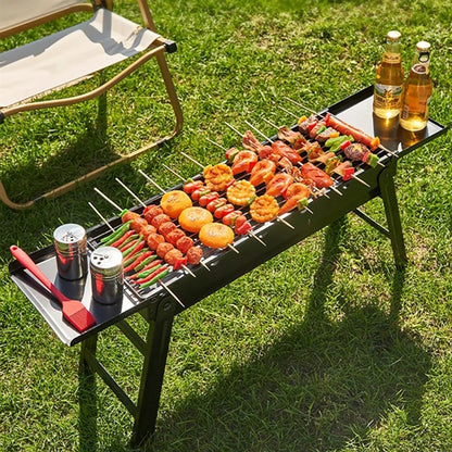 Household Mini Barbecue Grill With Seasoning Board