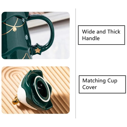 Tree Shape Christmas Cup With Stirring Rod