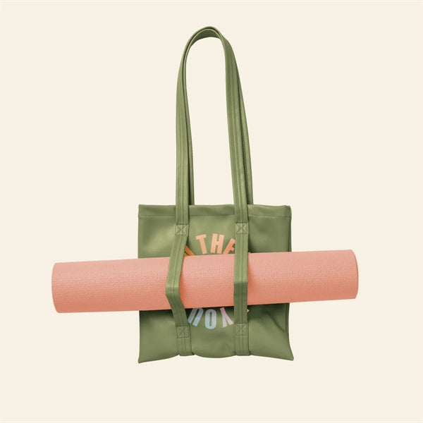 MAIN SQUEEZE YOGA TOTE - VEGAN LEATHER