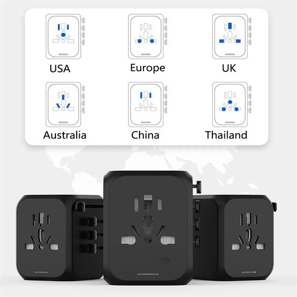 Branded Universal International Travel Plug Adapter