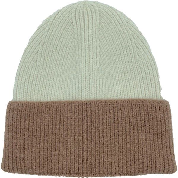 Two Tone Knitted Cuffed Winter Beanie