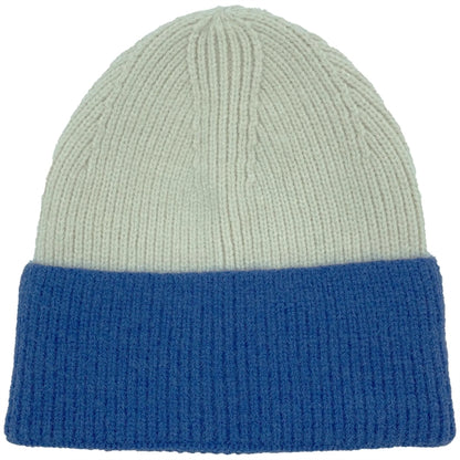 Two Tone Knitted Cuffed Winter Beanie
