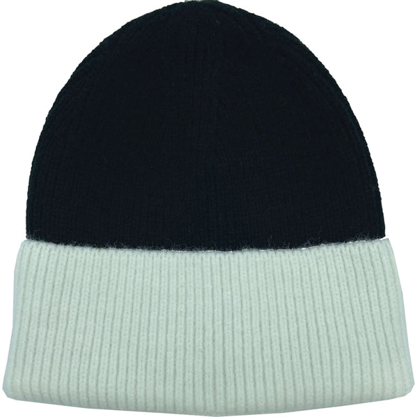 Two Tone Knitted Cuffed Winter Beanie