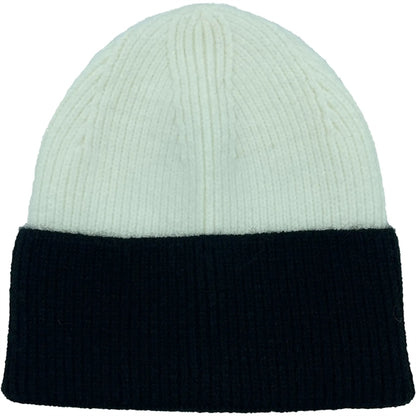Two Tone Knitted Cuffed Winter Beanie