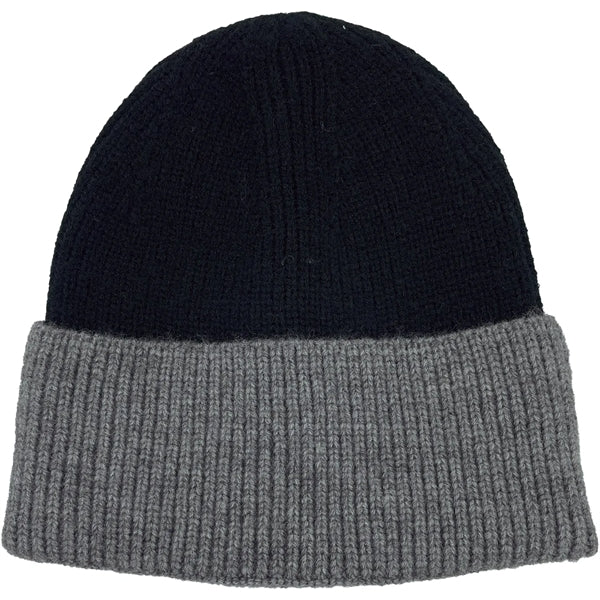 Two Tone Knitted Cuffed Winter Beanie