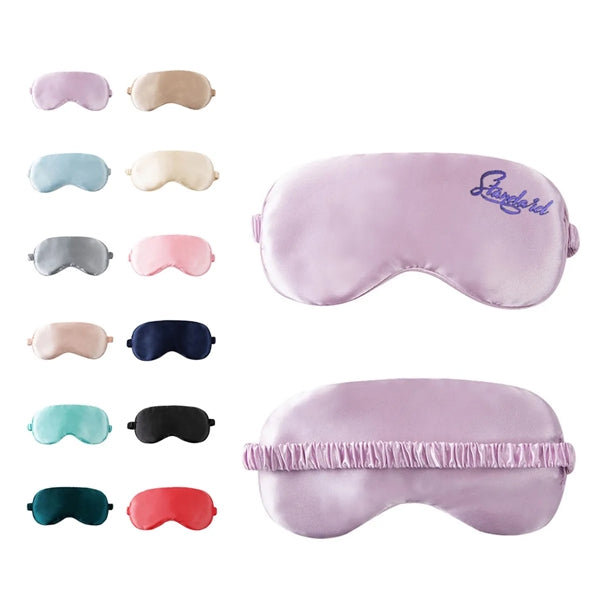 Silk Eye Cover Soft Satin Blindfold Elastic Strap Eyeshade
