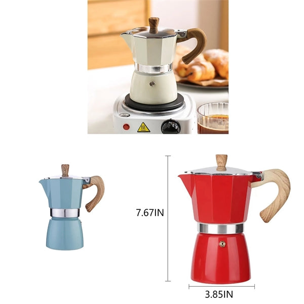 10 OZ 6 Cup Moka Pot Espresso Maker