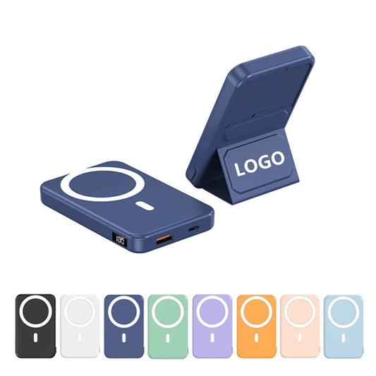 10000mAh Magnetic Wireless Power Bank with Foldable Stand