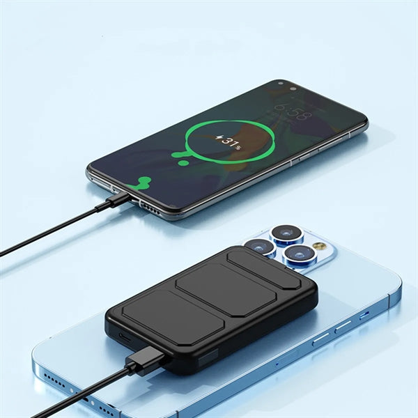 10000mAh Magnetic Wireless Power Bank with Foldable Stand