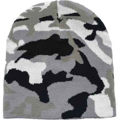 Unisex Camouflage Knitted Beanie