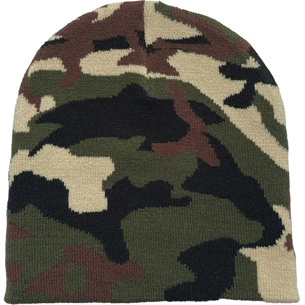Unisex Camouflage Knitted Beanie