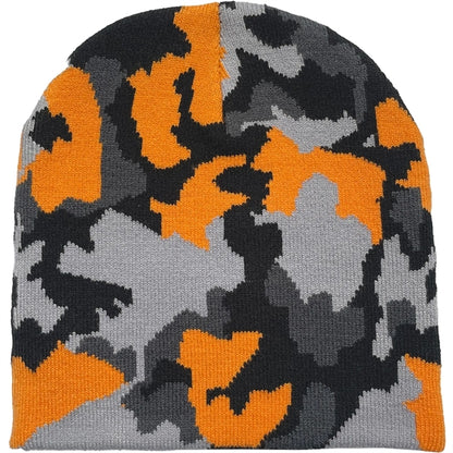 Unisex Camouflage Knitted Beanie