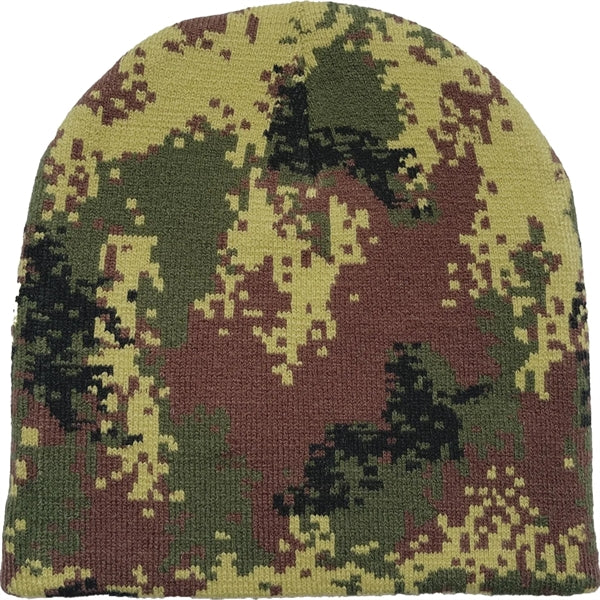 Unisex Camouflage Knitted Beanie