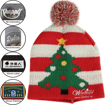 Striped Knitted Beanie