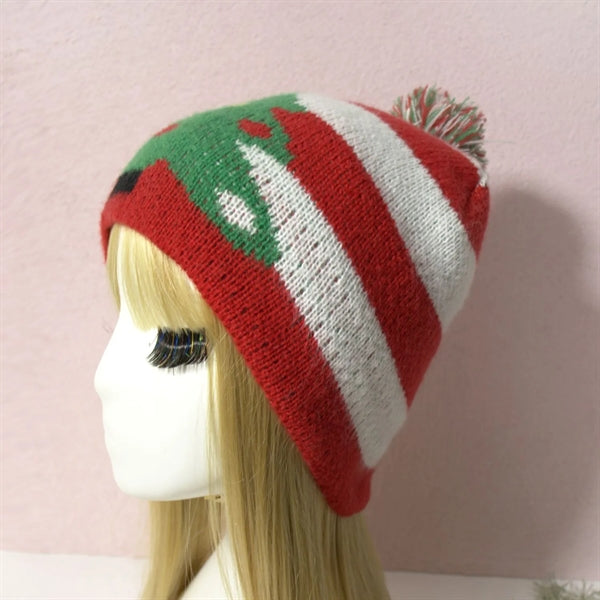 Striped Knitted Beanie