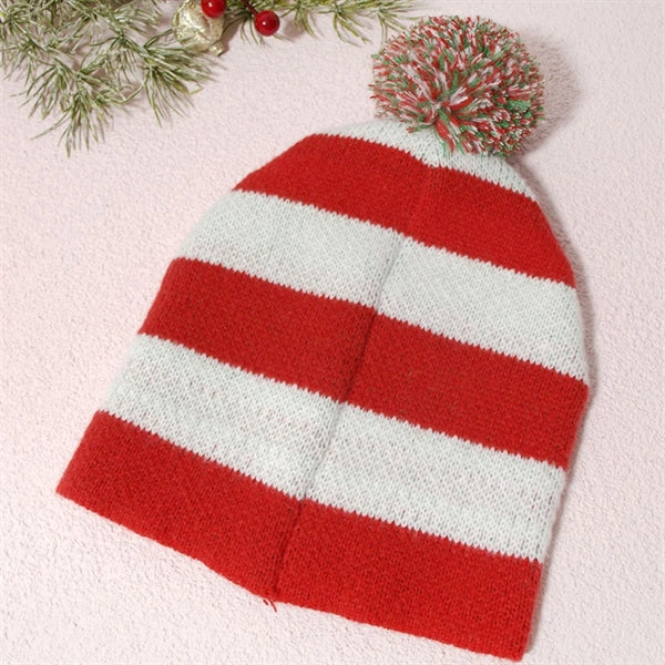 Striped Knitted Beanie