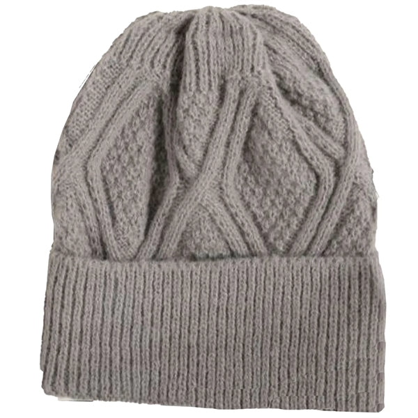 Premium Braided Knitted Cuffed Woolen Beanie