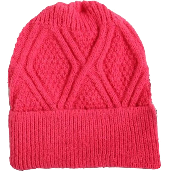 Premium Braided Knitted Cuffed Woolen Beanie