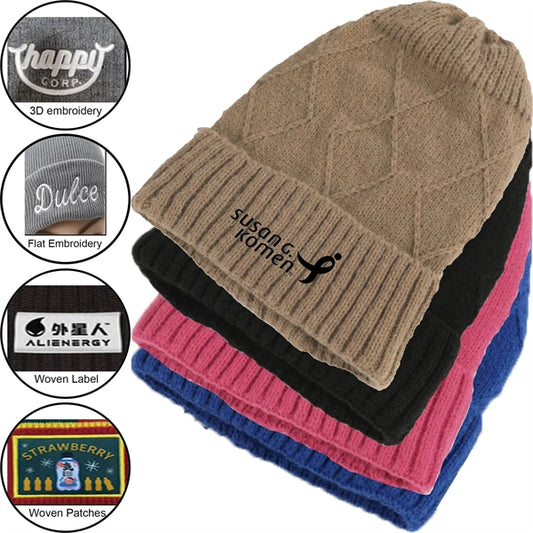 Premium Knitted Cuffed Woolen Beanie