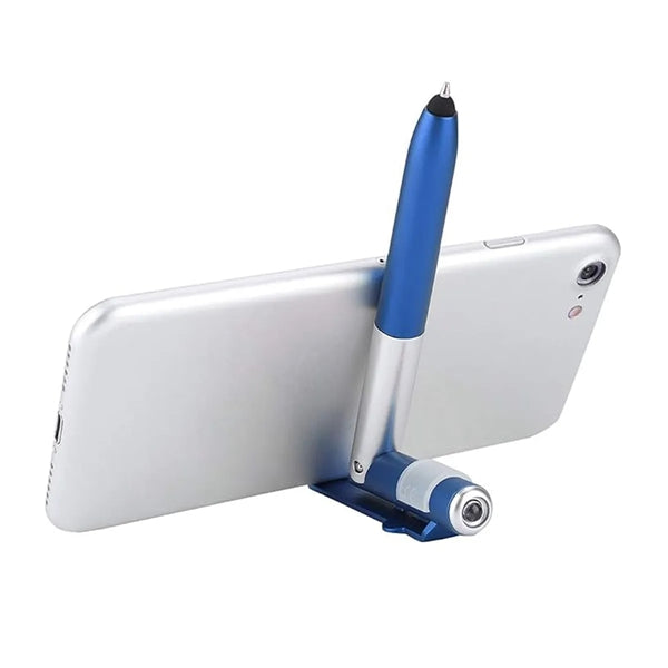 4 in 1 Fold Stylus Phone Stand Pen with Flashlight