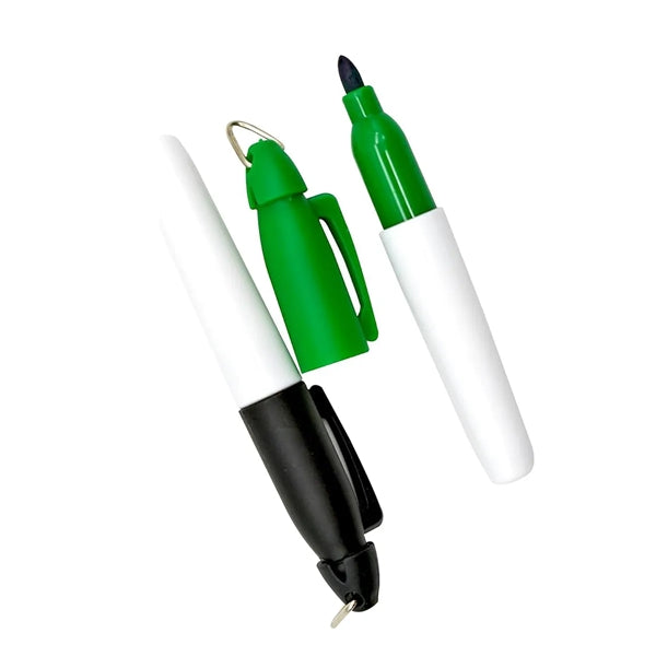 Mini Permanent Markers Golf Ball Pens With Key Chain Clips