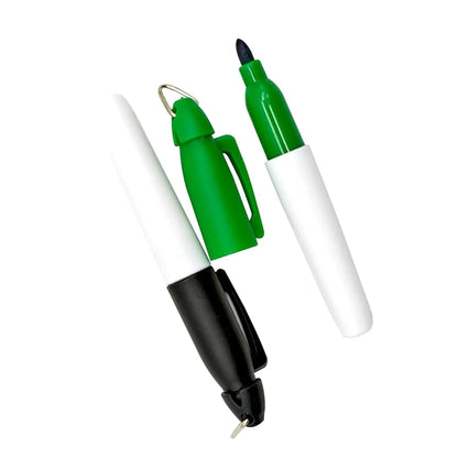 Mini Permanent Markers Golf Ball Pens With Key Chain Clips