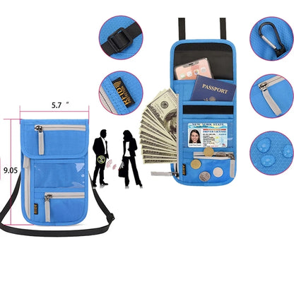 Small Crossbody Travel RFID Passport ID Purse Sling Bag