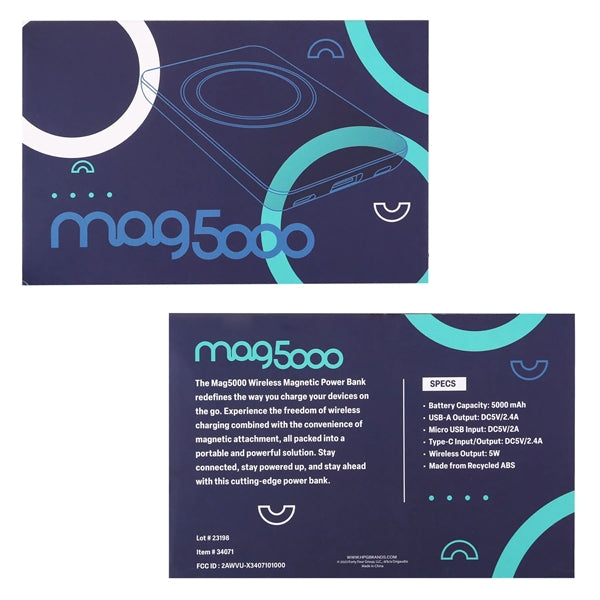 Mag5000 Wireless Magnetic Power Bank