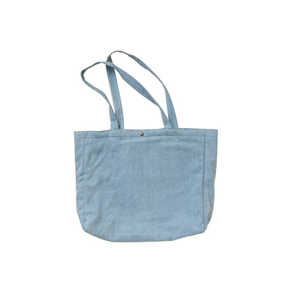 OPEN LAPTOP TOTE - CANVAS/DENIM