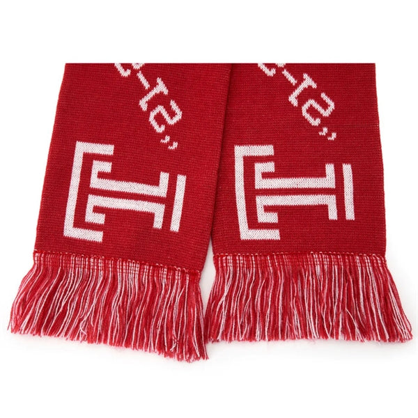 100% Acrylic Knitted Woven Scarf W/ Tassel