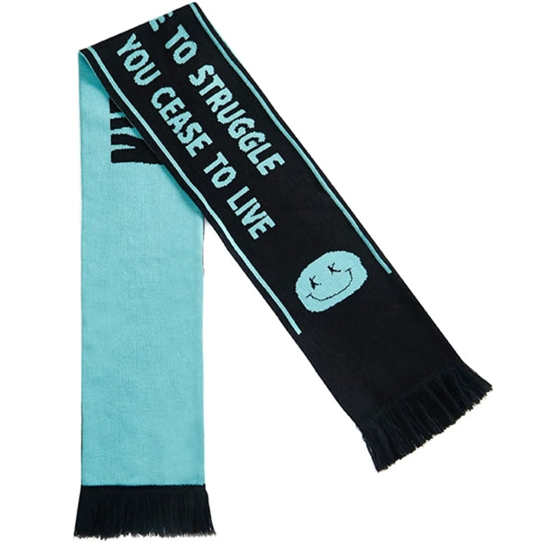 Stretchy Knitted Woven Scarf W/ Tassel