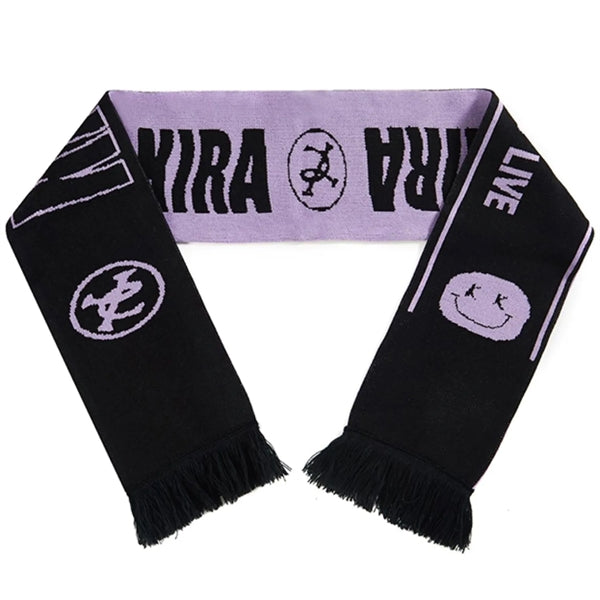 Stretchy Knitted Woven Scarf W/ Tassel