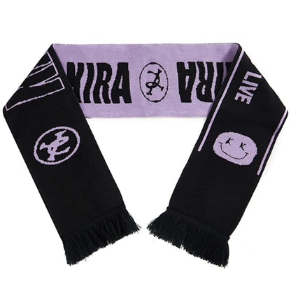 Stretchy Knitted Woven Scarf W/ Tassel