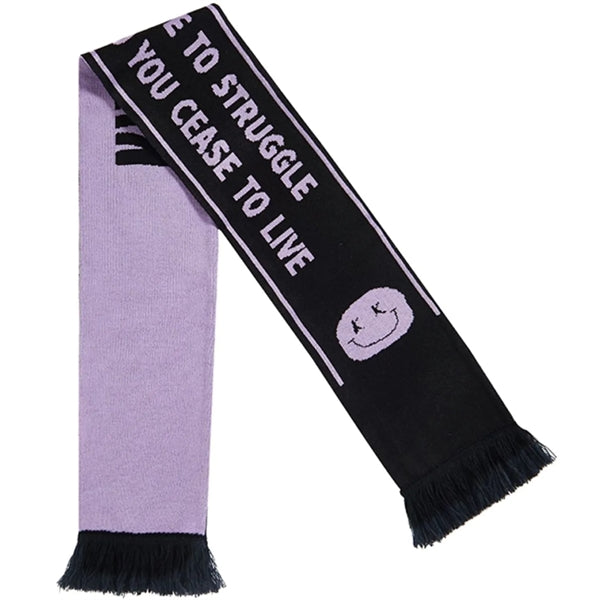 Stretchy Knitted Woven Scarf W/ Tassel