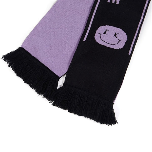 Stretchy Knitted Woven Scarf W/ Tassel