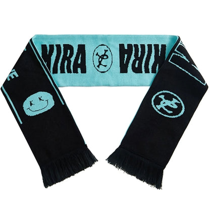Stretchy Knitted Woven Scarf W/ Tassel