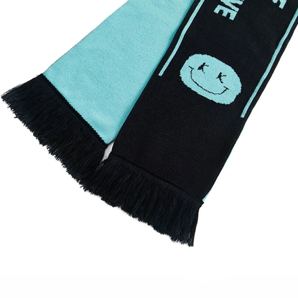 Stretchy Knitted Woven Scarf W/ Tassel