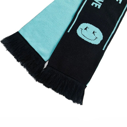 Stretchy Knitted Woven Scarf W/ Tassel