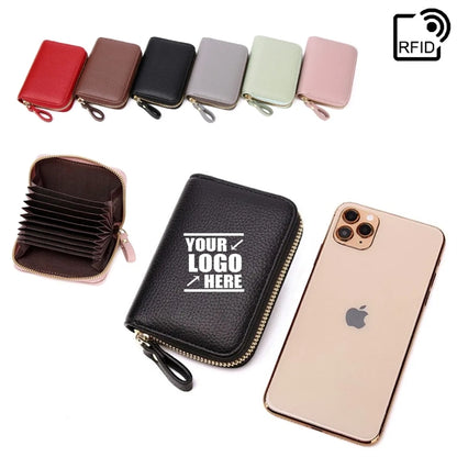 Anti Rfid PU Leather Card Wallet Case