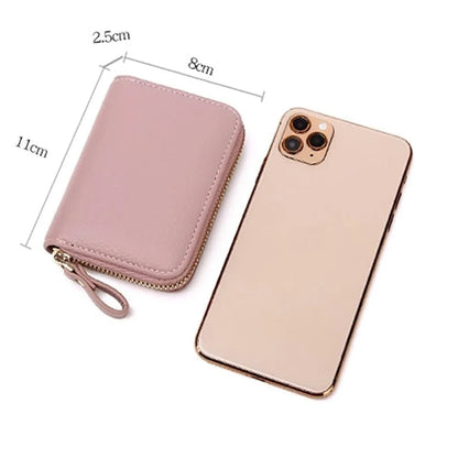 Anti Rfid PU Leather Card Wallet Case