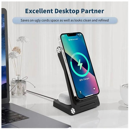 Foldable 3 in 1 Wireless Charger Stand Dock