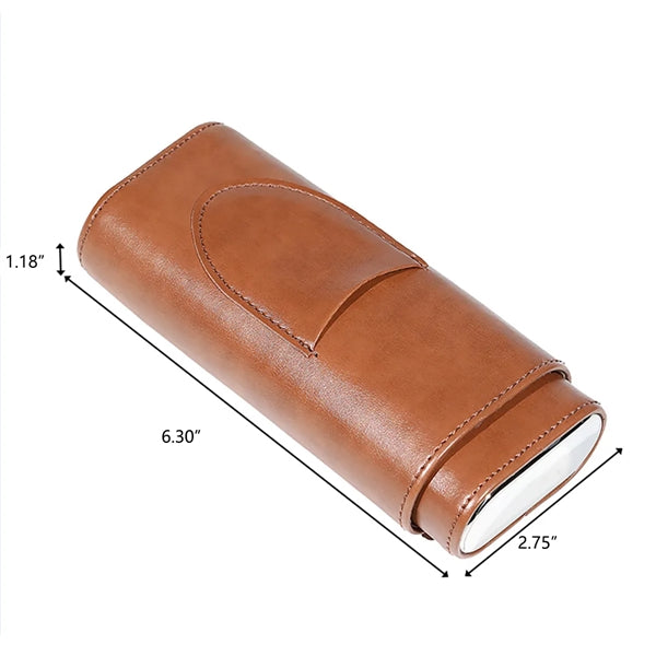 Leather Cigar Case with Cutter
