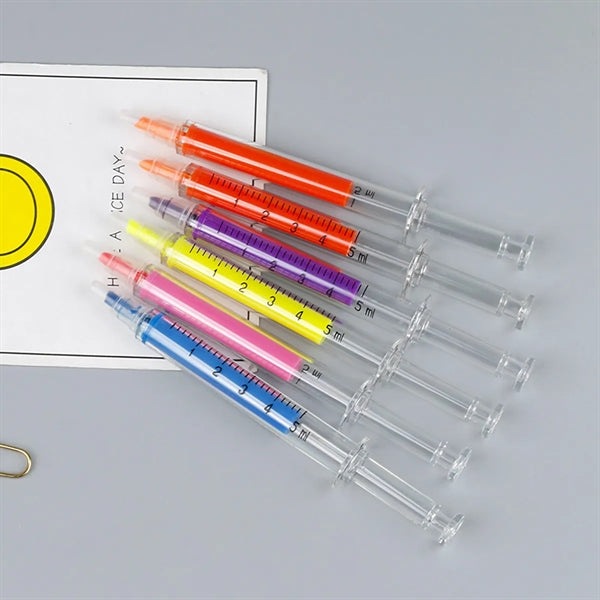 Syringe Shape Highlighter Pens
